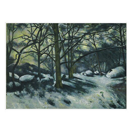Plakat Paul Cezanne "Śnieg" - reprodukcja