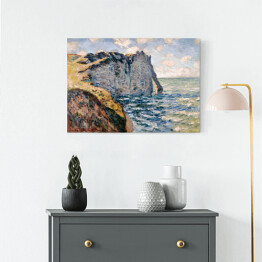 Obraz na płótnie Claude Monet "Klif Aval, Etretat" - reprodukcja