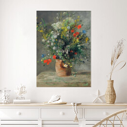Plakat samoprzylepny Auguste Renoir Kwiaty w wazonie Reprodukcja