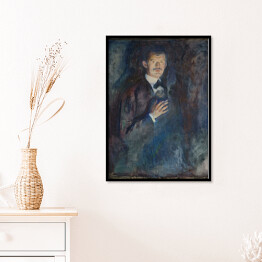 Plakat w ramie Edvard Munch Autoportret z papierosem Reprodukcja obrazu