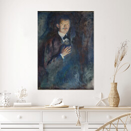 Plakat Edvard Munch Autoportret z papierosem Reprodukcja obrazu