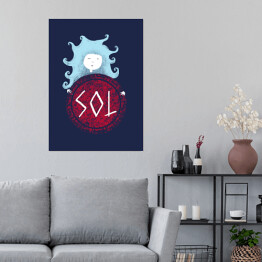 Plakat Sol - mitologia nordycka