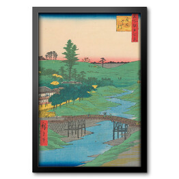 Obraz w ramie Utugawa Hiroshige Rzeka Furukawa, Hiroo. Reprodukcja