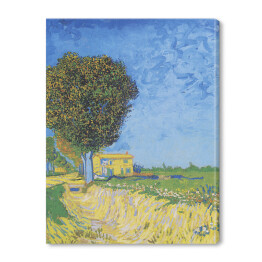 Obraz na płótnie Vincent van Gogh Aleja w Arles z domami. Reprodukcja