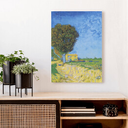 Obraz klasyczny Vincent van Gogh Aleja w Arles z domami. Reprodukcja