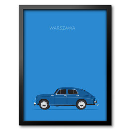 Obraz w ramie Polskie samochody - WARSZAWA