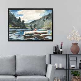 Obraz w ramie Winslow Homer. Rzeka Hudson. Reprodukcja