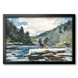Obraz w ramie Winslow Homer. Rzeka Hudson. Reprodukcja