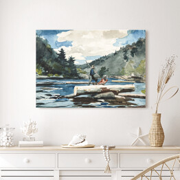 Obraz na płótnie Winslow Homer. Rzeka Hudson. Reprodukcja