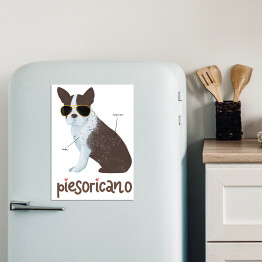 Magnes dekoracyjny Kawa z psem - piesoricano