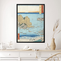 Obraz w ramie Utugawa Hiroshige Shimōsa Province, Chōshi Beach, Toura. Reprodukcja obrazu