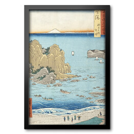 Obraz w ramie Utugawa Hiroshige Shimōsa Province, Chōshi Beach, Toura. Reprodukcja obrazu