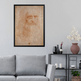 Obraz w ramie Leonardo da Vinci Autoportret Reprodukcja
