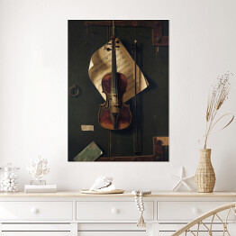 Plakat William Harnett "Martwa natura - skrzypce i muzyka" - reprodukcja
