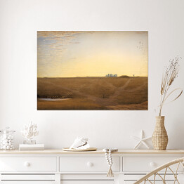 Plakat samoprzylepny William Turner "Wschód słońca nad Stonehenge" - reprodukcja