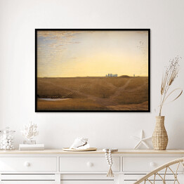 Plakat w ramie William Turner "Wschód słońca nad Stonehenge" - reprodukcja