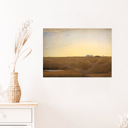 Plakat samoprzylepny William Turner "Wschód słońca nad Stonehenge" - reprodukcja