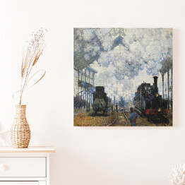 Obraz na płótnie Claude Monet Przybycie pociągu Normandii. Reprodukcja obrazu