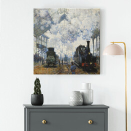 Obraz na płótnie Claude Monet Przybycie pociągu Normandii. Reprodukcja obrazu