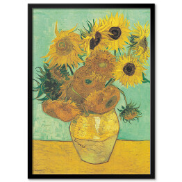Obraz klasyczny Vincent van Gogh Martwa natura wazon z dwunastoma słonecznikami. Reprodukcja