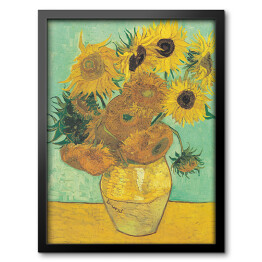 Obraz w ramie Vincent van Gogh Martwa natura wazon z dwunastoma słonecznikami. Reprodukcja