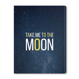 Obraz na płótnie Kosmiczny kot - "Take me to the moon"