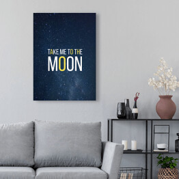 Obraz klasyczny Kosmiczny kot - "Take me to the moon"