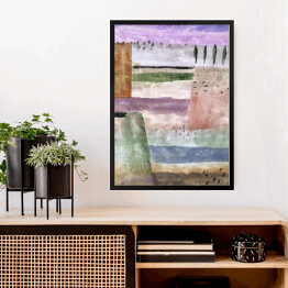 Obraz w ramie Paul Klee Landscape with Poplars Reprodukcja obrazu