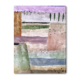 Obraz na płótnie Paul Klee Landscape with Poplars Reprodukcja obrazu
