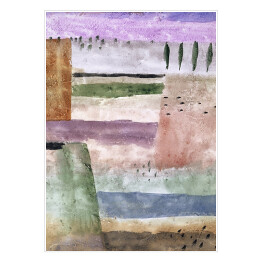 Plakat Paul Klee Landscape with Poplars Reprodukcja obrazu
