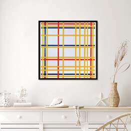 Plakat w ramie Piet Mondrian - New York City I Reprodukcja