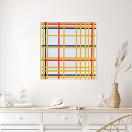 Plakat samoprzylepny Piet Mondrian - New York City I Reprodukcja