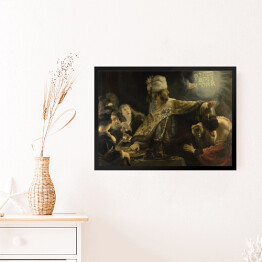 Obraz w ramie Rembrandt Uczta Baltazara. Reprodukcja