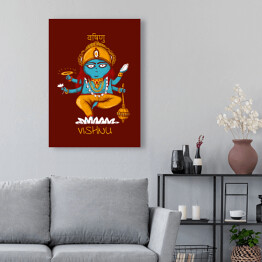 Obraz klasyczny Vishnu - mitologia hinduska