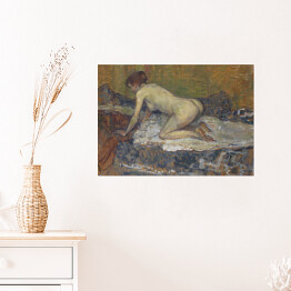 Henri de Toulouse-Lautrec "Rudowłosa naga chowająca się kobieta" - reprodukcja