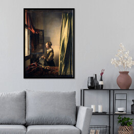 Plakat w ramie Jan Vermeer "Dziewczyna czytająca list" - reprodukcja