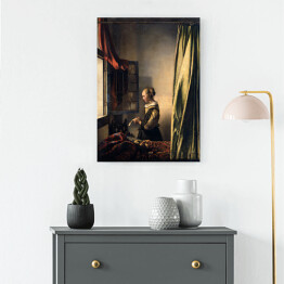 Obraz na płótnie Jan Vermeer "Dziewczyna czytająca list" - reprodukcja