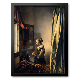 Obraz w ramie Jan Vermeer "Dziewczyna czytająca list" - reprodukcja