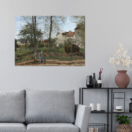 Plakat Camille Pissarro Krajobraz w Louveciennes, jesień. Reprodukcja