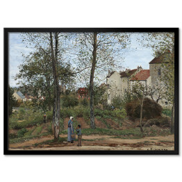 Plakat w ramie Camille Pissarro Krajobraz w Louveciennes, jesień. Reprodukcja