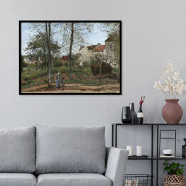 Plakat w ramie Camille Pissarro Krajobraz w Louveciennes, jesień. Reprodukcja