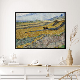 Obraz w ramie Vincent van Gogh "Pole wiosennej pszenicy o wschodzie słońca" - reprodukcja