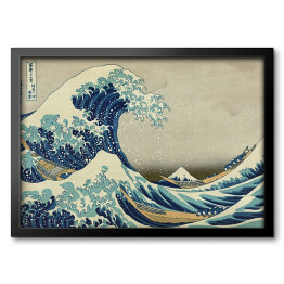 Obraz w ramie Hokusai Katsushika "Great Wave off Kanagawa"