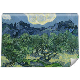 Fototapeta winylowa zmywalna Vincent van Gogh "Drzewa Oliwne" - reprodukcja