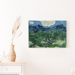 Obraz na płótnie Vincent van Gogh "Drzewa Oliwne" - reprodukcja