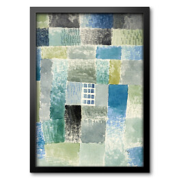 Obraz w ramie Paul Klee First house in a settlement Reprodukcja obrazu