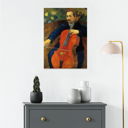 Plakat Paul Gauguin "Wiolonczelista (Portret Fritza Schekluda) - reprodukcja
