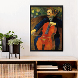 Obraz w ramie Paul Gauguin "Wiolonczelista (Portret Fritza Schekluda) - reprodukcja