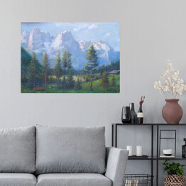 Plakat Krajobraz górski. Andreas Roth Reprodukcja obrazu