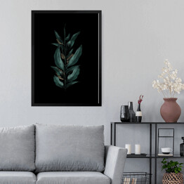 Obraz w ramie Kompozycja z tropikalnych liści